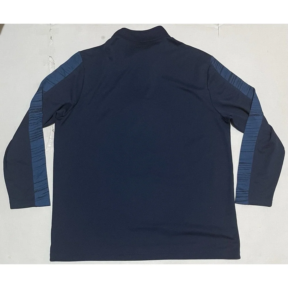 NFL TEAM TX3 Cool Tennessee Titans 1/4 Zip Sweatshirt‎ Size 2XL Fleece Navy